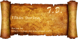 Tőkés Dorina névjegykártya