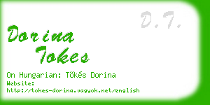 dorina tokes business card